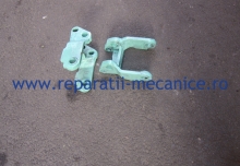 Reparatie furca transpaleta, completat material, sudura, frezare, productie bucse